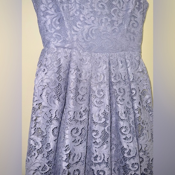 ASOS sleeveless lace midi dress, size 4, lavender, EUC - Picture 4 of 14